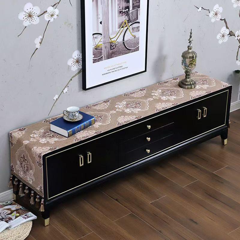 Europäischen Tv-schrank Abdeckung Tuch Tisch Flagge Quaste Tischdecke Tischläufer Haushalt Tv Arche Staubdichte Abdeckung Kommode Tuch