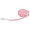 Body Measuring Tape Portable Durable Easy Reading High Accuracy Wide Application Measuring TapePink with White Dot
