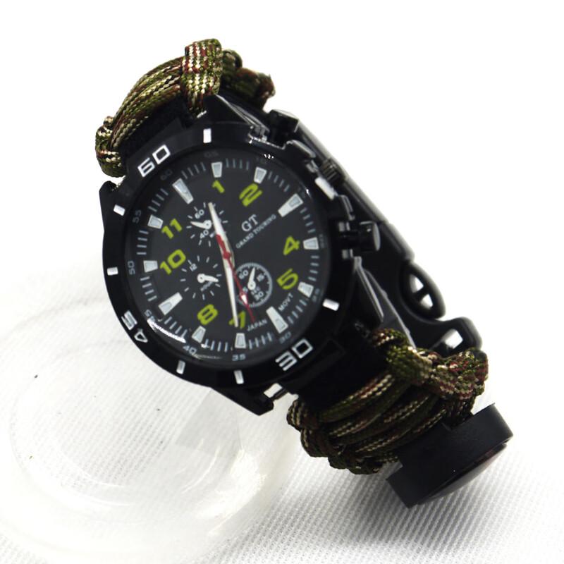 OLOMM Outdoor Survival Multifunction Watch