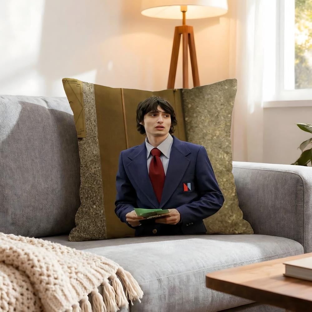 Star Finn Wolfhard Cushion Cover Pcs Decorative Covers Soft Cushion Case for Sofa Couch Decor X X Pillowcases