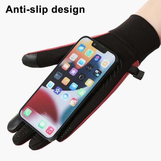 Yousheng Winter Cycling Gloves Waterproof Touchscreen Gloves with Non-Slip Palms Warm Windproof Athletic Gloves for Women Men Skiing Hiking