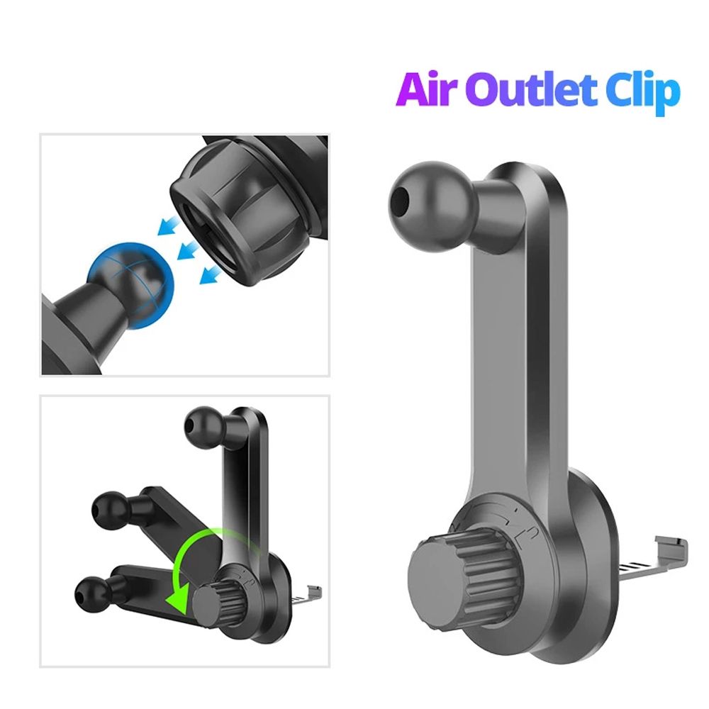 Adapter Mobile Outlet Stand Air Outlet Clip Car Air Vent Clip Ball Head Car Clip Air Vent Mount