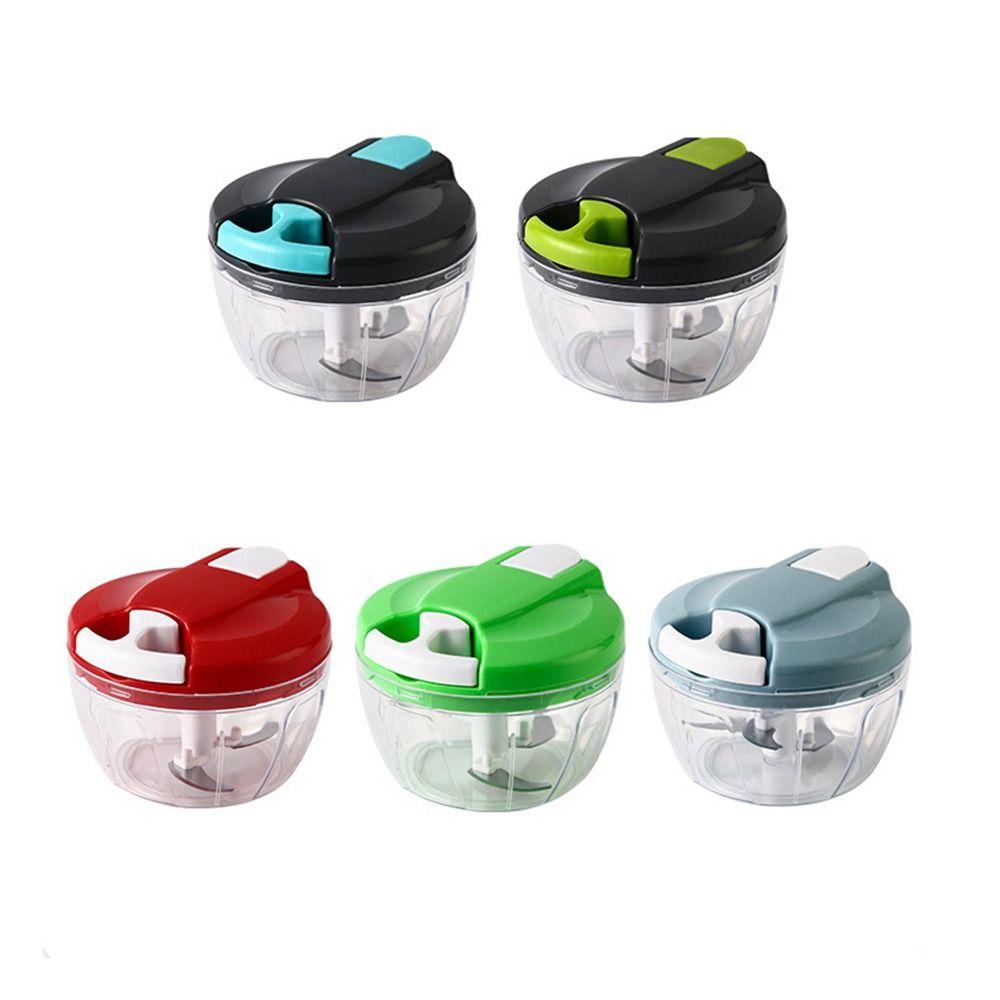 Multi-function Hand Pull String Garlic Chopper Portable Manual Food Mincer Wear-proof Anti-slip Base Vegetable Cutter Onion