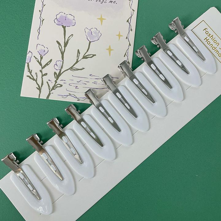 

1/4/10 шт./набор Бесшовные заколки для волос без заломов, заколка для боковой челки, аксессуары для макияжа и умывания, женские, для девочек, для укладки волос