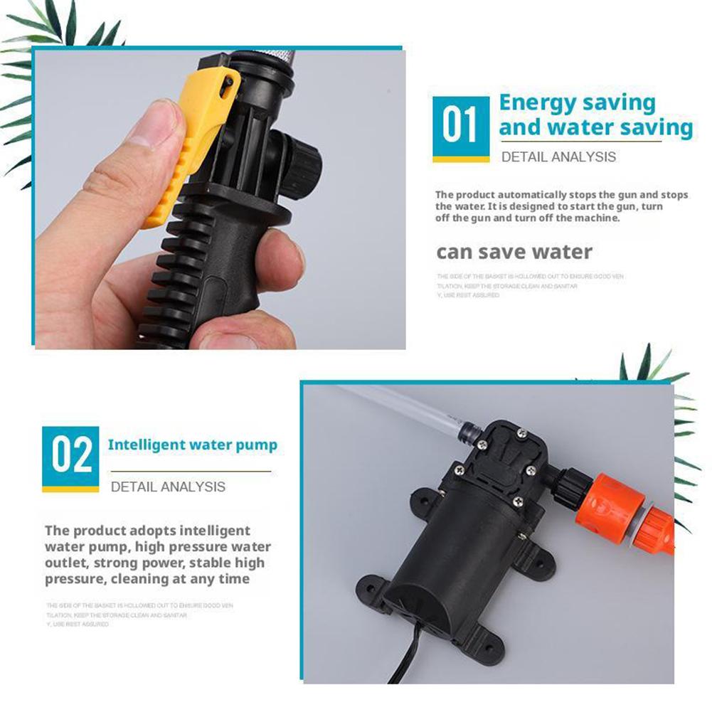 Portable Electric Pressure Washer with Spray Gun - High Power, Solves Stubborn Dirt On Car/Home Surfaces, Time-Saving