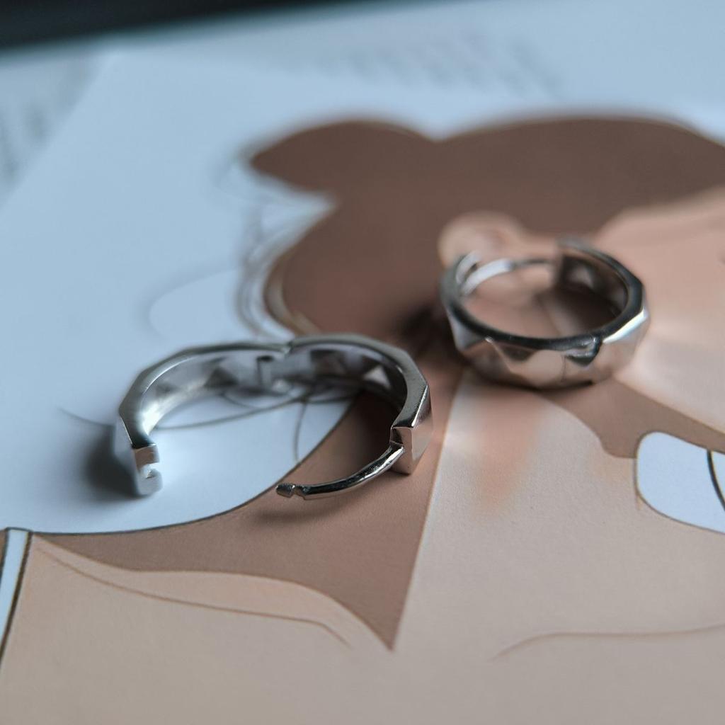 Silver Earrings Without Stones (2191902)