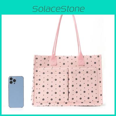 Floret Bag With Corduroy Material For Daily Use Carrying Office Essentials