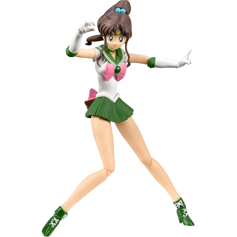 Bandai S.H. Figuarts Sailor Moon Sailor Jupiter Animation Color Edition 150mm PVC ABS Action Figure