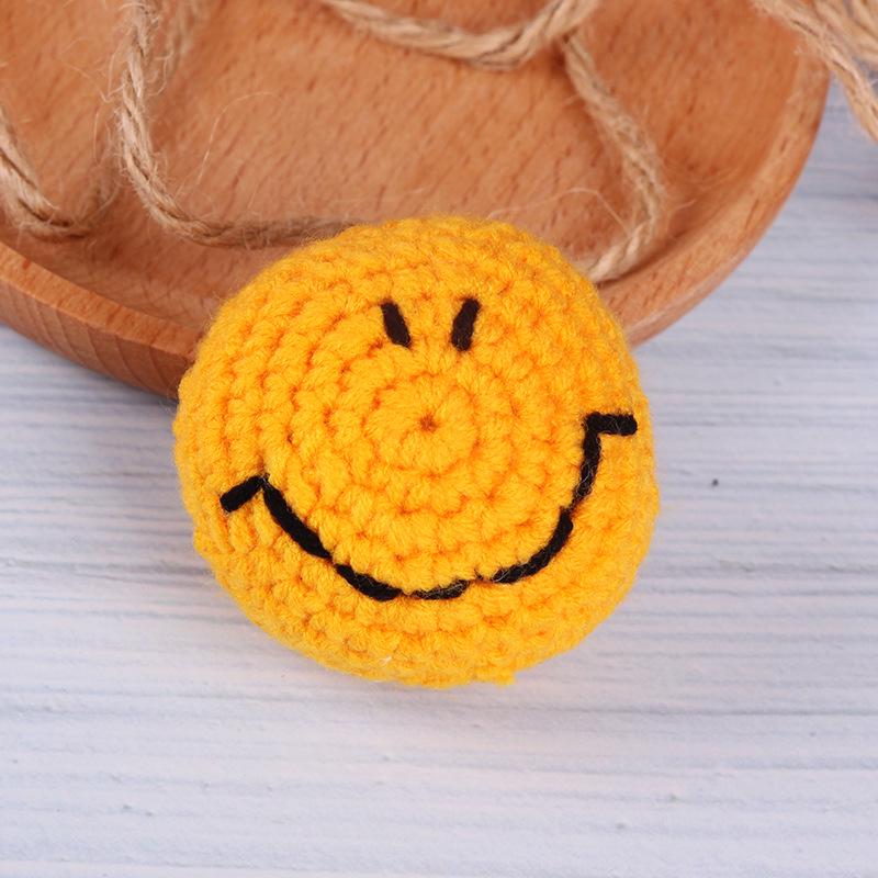 Charming Crochet Fruit Keychain: Persimmon & Strawberry Wool Pendants