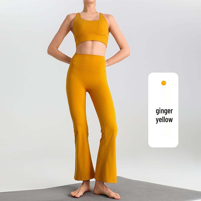 LULU Nude Feel Outdoor Fitness Petite Wide-Leg Flare Yoga Pants for Women