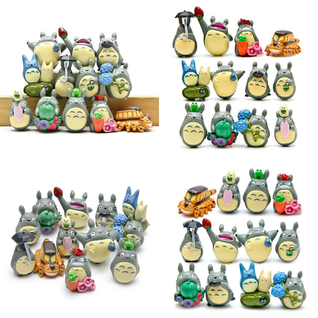 My Neighbor Totoro 12pcs Set Garden Decoration Anime Action Figures For Kids And Collectors