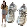 Mesh Breathable Casual Sports Women's Shoes Summer Versatile Thick-soled Heightening Running Shoes