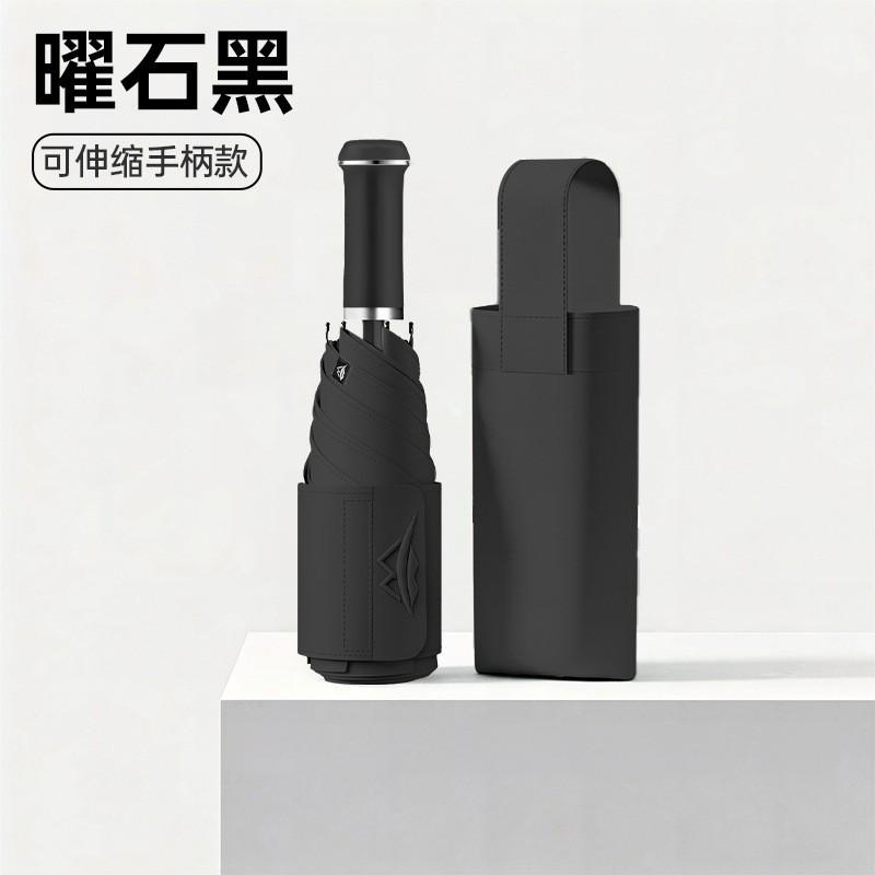 Retractable handle Manual oil painting umbrella Folding portable umbrella Advanced sense weather and rain parasol Umbrella batch