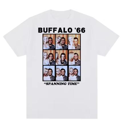 66 Years Buffalo Retro Movie Print Men s T-Shirt Casual Pure Cotton New Style Loose-Fitting Men s and Women s Shirt S разноцветный