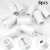8 Stück Rolladenstopper Weiß Ersatz Robust Schutz Vielseitig Stopper Vorhangblock