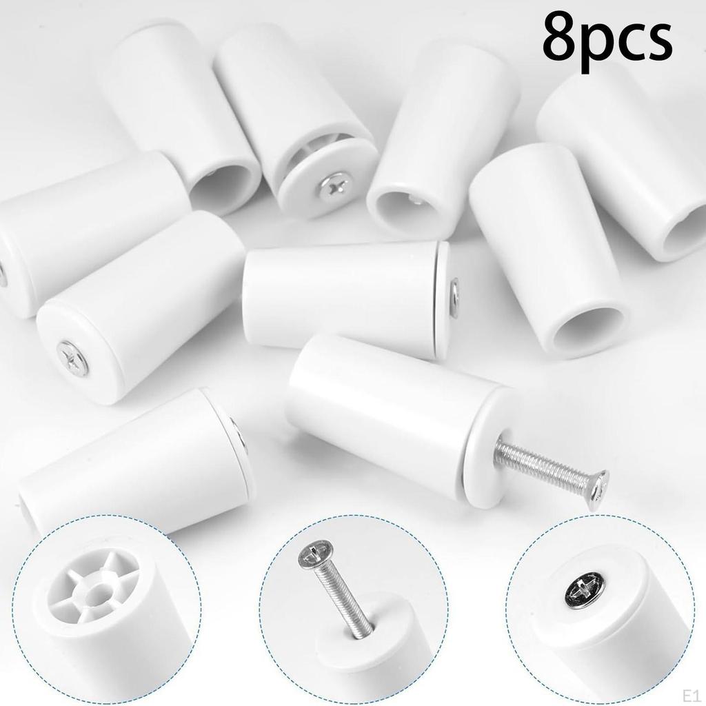 8 Stück Rolladenstopper Weiß Ersatz Robust Schutz Vielseitig Stopper Vorhangblock