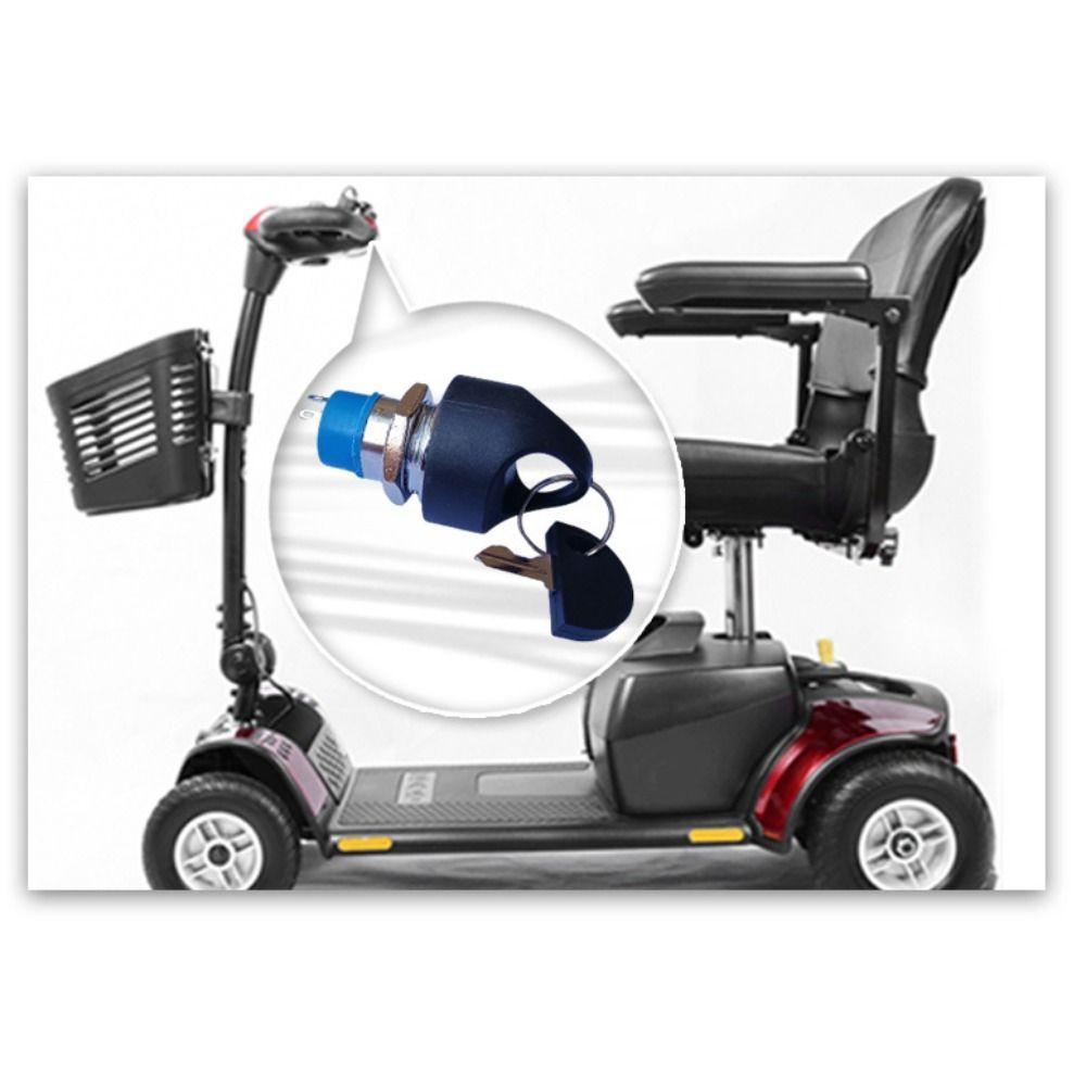 Black Mobility Scooter Key Compact Safety Key Electric Vehicle Transportation Key Outdoor Use