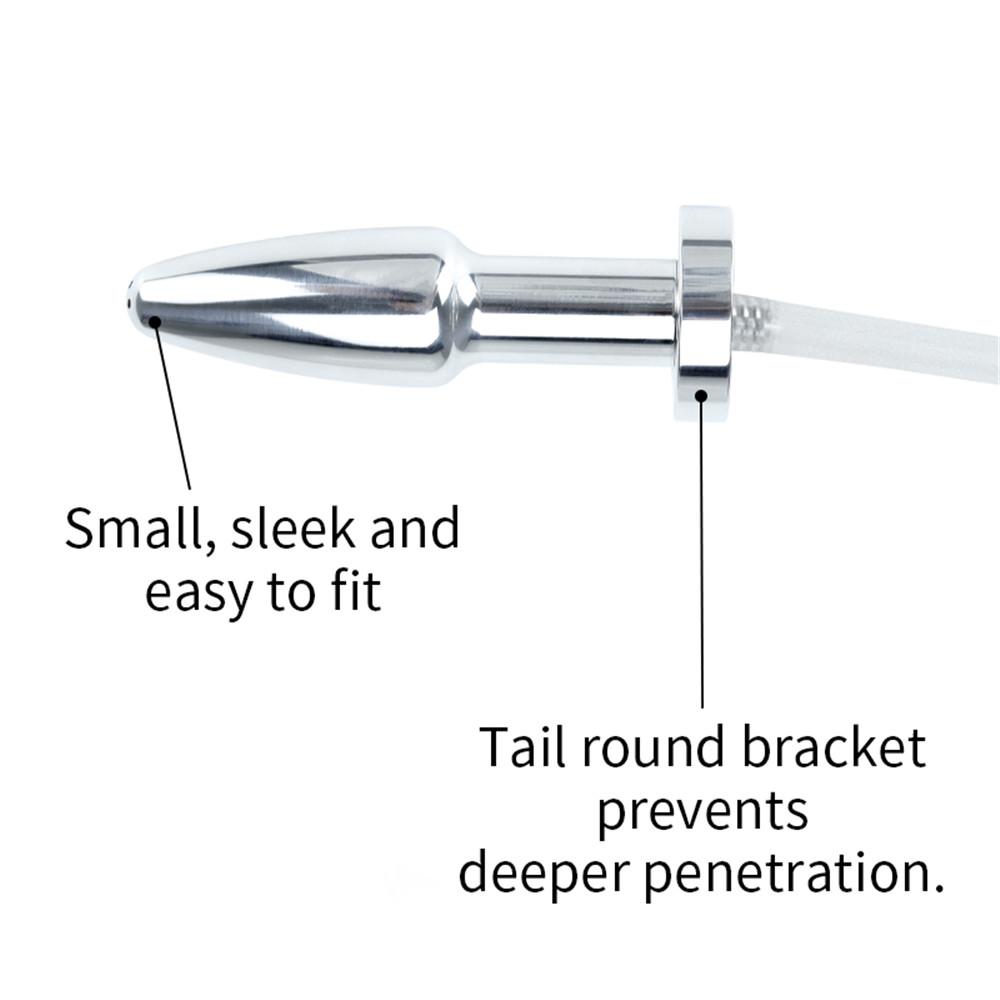 Men's Urethral Chastity Band Enema Toy Restrains Penis Cover Sleeve Anal Plug SM Tool Dick Lock Cock Cage Adult Sex Toy for Male