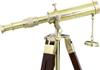 Brass Telescope With Wooden Tripod Stand Maritime Nautical Vintage Desk Décor