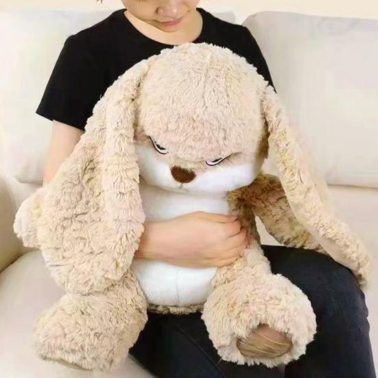 Large Angry Rabbit Plush Toy Soft Stuffed Animal Kawaii Fluff