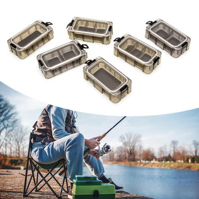 Nádoba na rybářské příslušenství Magnetická krabička na nástrahy Odnímatelná Skládací Průhledná krabička na návnady Voděodolná Krabička na háčky a návnady Rybářský nástroj