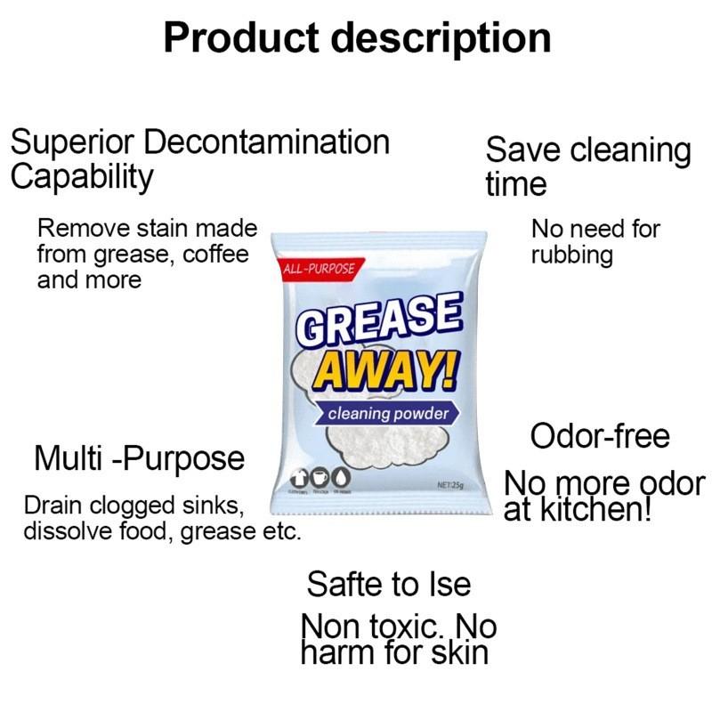 Stain Kitchen Effective Remover Powder For Grease And Dirt With Applications Versatile