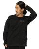 LONG SLEEVE FATIGUE CREW NECK T-SHIRT 6113448 Men's M Black