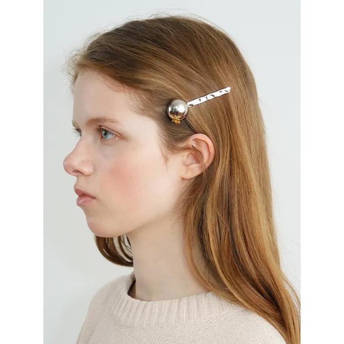 Soft Dome Hairpin (Silver Gold)