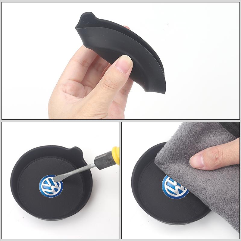 swe32PCS Car Coaster Water Cup Holder Anti-slip Pad Mat For Volkswagen VW T5 Amarok 2013 Tiguan Golf 4 5 6 7 MK4 MK7 MK8 Passat