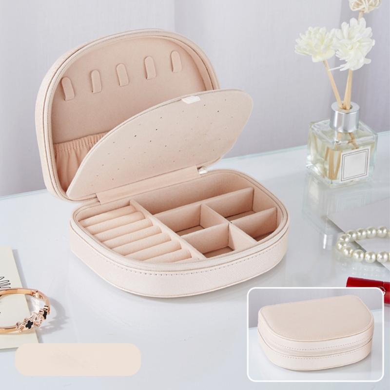 Elegant Jewelry Organization Case Professional Jewelry Storage Holder Box Practical Leather Case for Safekeeping