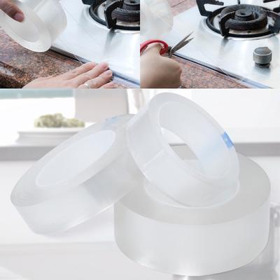 Vogue Kitchen bandă transparentă de înaltă calitate pentru crăpături, autoadezivă, rezistentă la mucegai, impermeabilă, pentru chiuvetă, toaletă, baie, 1 buc, populară