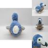Cuddly 7.8in Dodo Plush Toy Blue Bird Soft Stuffed Animal Doll For Kids Xmas Gifts