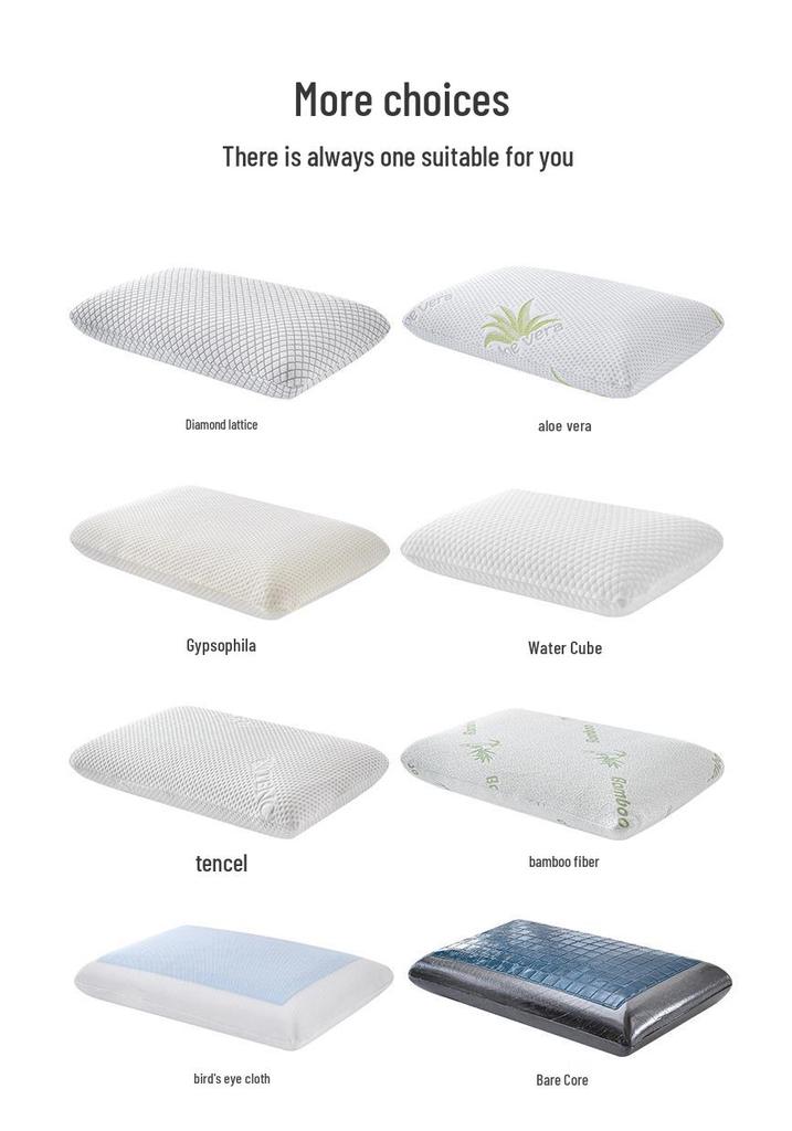 Bamboo Charcoal Memory Foam Pillow for Cervical Support and Health
