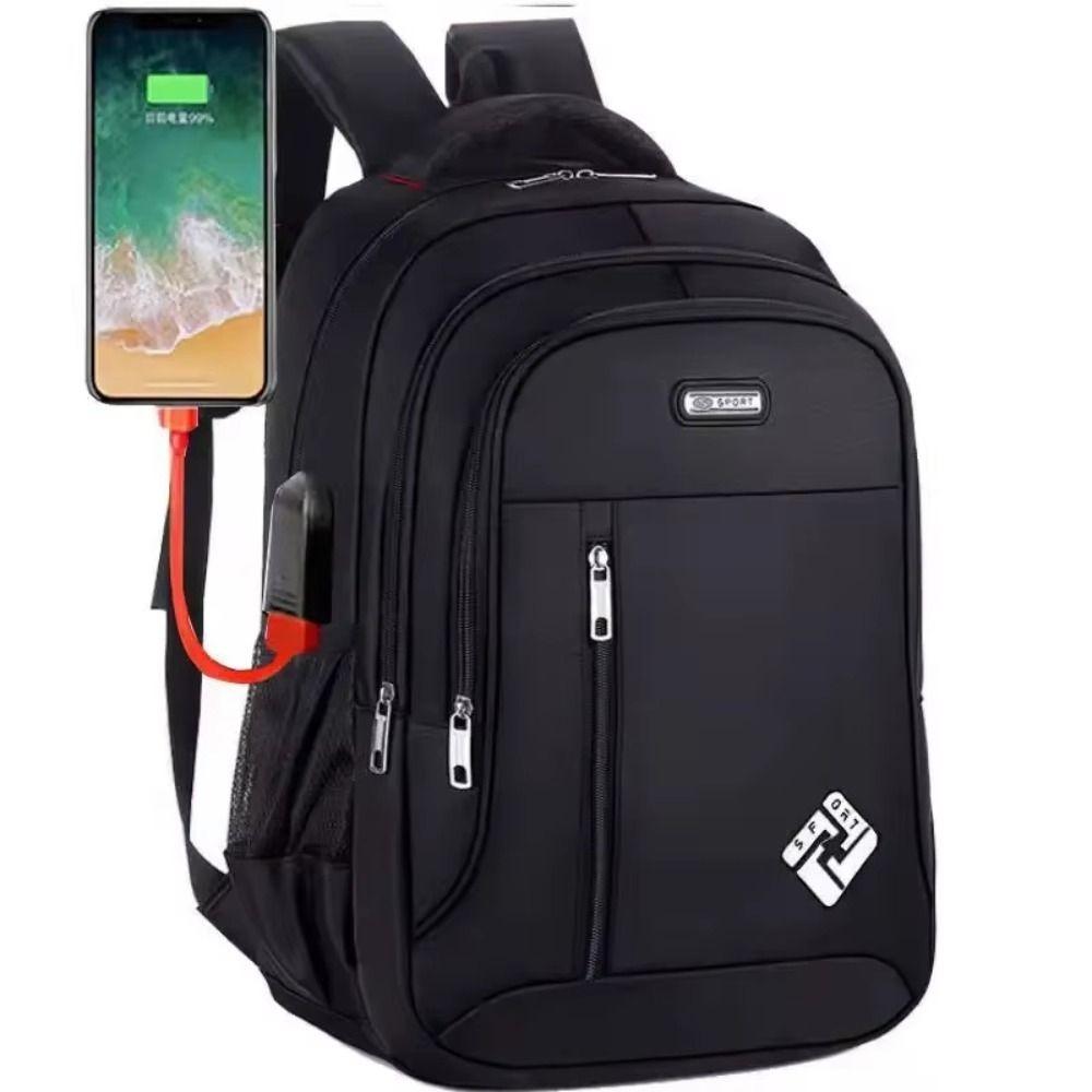 

Large Capacity Business Notebook Backpack Multifunctional Travel Rucksack High School Student чёрный