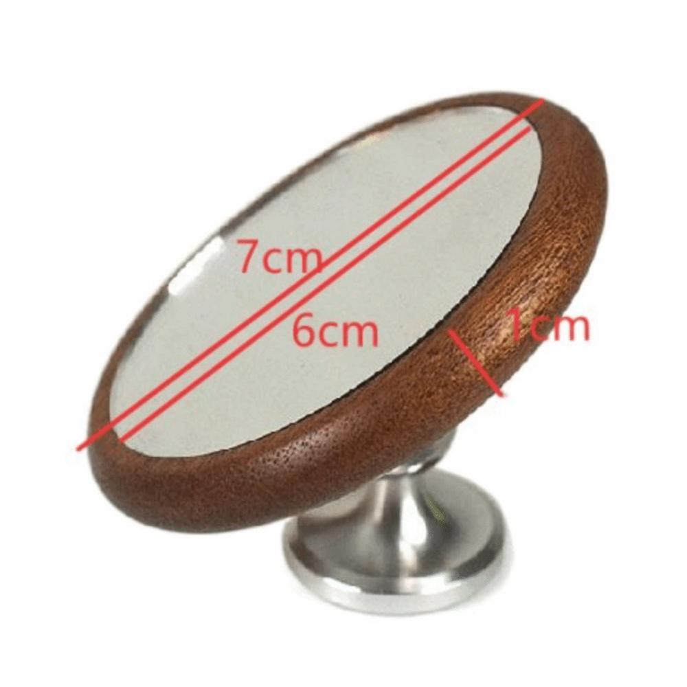 Magnetic Monitoring Coffee Reflective Mirror Reflective Mirror Wooden Base Espresso Mirror Flow Rate Observation