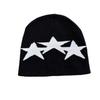 Beanie Fall Winter Knitted Cap With Star Pattern For Casual Gift Streetwear