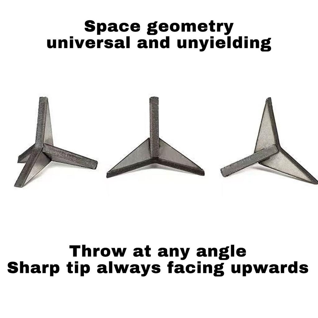 30-Pack 3cm Steel Caltrops Spikes – Anti-Intrusion Tire Spreader Spikes , Road Security Use