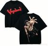 Vagabond Anime-Liebhaber T-Shirt Harajuku Baumwolle Neues Modell High Street Retro Oversized Unisex produ