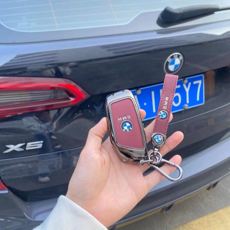 Car Remote Key Case Cover Protect Shell Bag for BMW X1 U11 X7 X5 G05 LCI I7 IX XM Series 7 740Li U06 G81 M3 interior sticker MO8