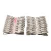 40pcs Practical Stainless Steel Clothes Pegs Clips Socks Clips Pins Clamps
