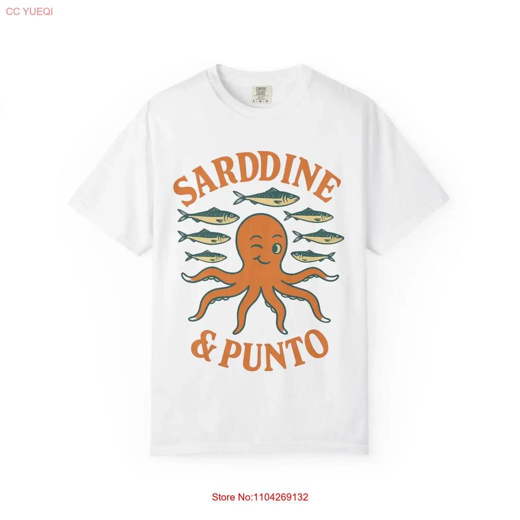 Sarddine And Punto Garunisext Dyed T Shirt Oceancore Sea Vintage Homme Casual Designer Clothes Graphic Breathable Soft