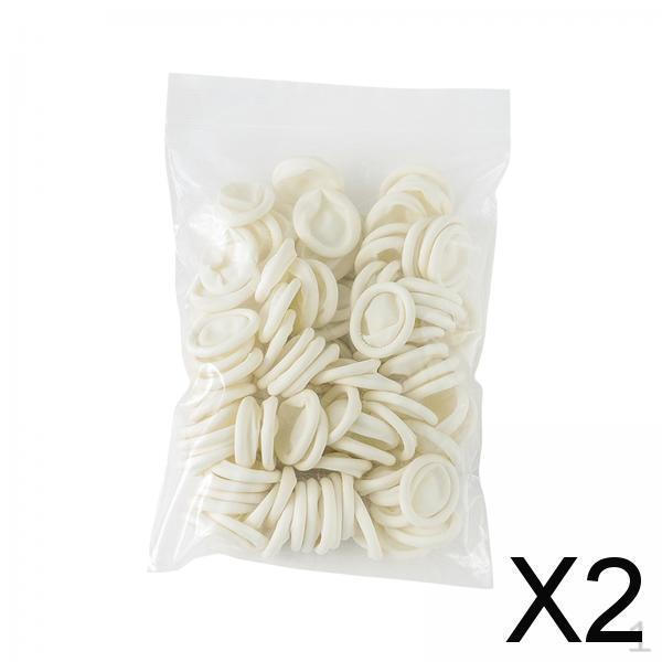 Latex Finger Guards Medium Size Protective Covers , 100, 2
