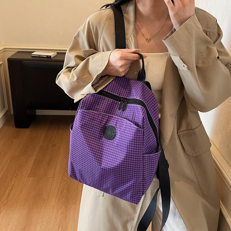 Waterproof Lightweight Backpack Women's Large Capacity Nylon Student School Bag Casual Versatile Commuter Going Out Small Backpack