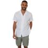 Threadbare Mens Geometric Pattern Short-Sleeved Shirt