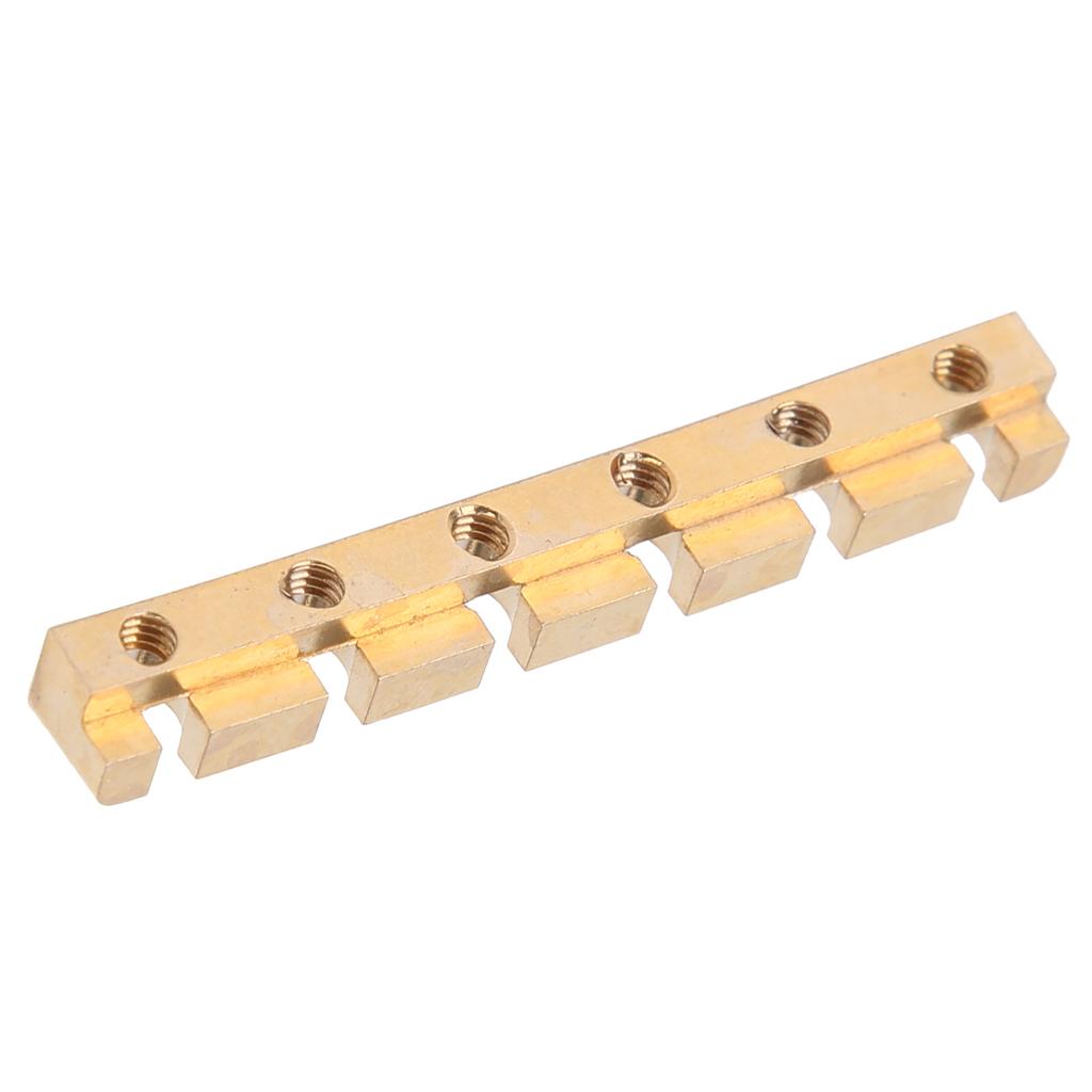 String Nut Brass Metal Adjustable for 6?String Electric Bass Guitar Parts Accessories