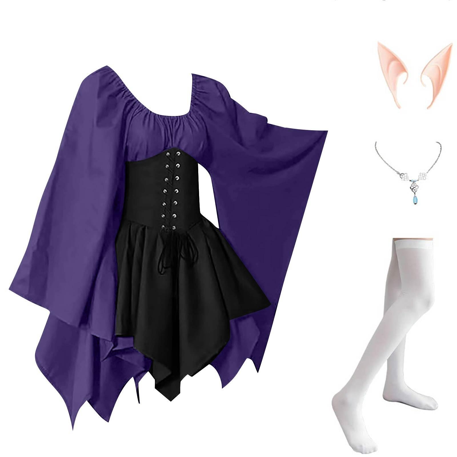 

Женское модное винтажное платье с длинным рукавом, вечернее вечернее вечернее платье для косплея XXL