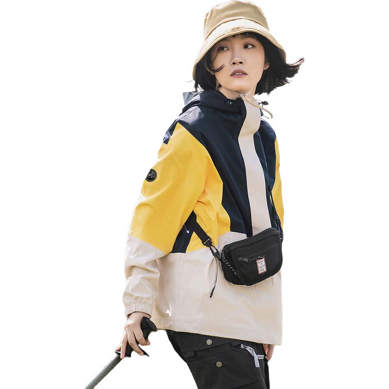 CAMEL Unisex Panda Triple-Protection Outdoor Windbreaker Jacket