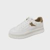 2025 Ulzzang White Sneakers: Thick-Soled, Casual Hong Kong & Harajuku Style Sports Shoes for Men