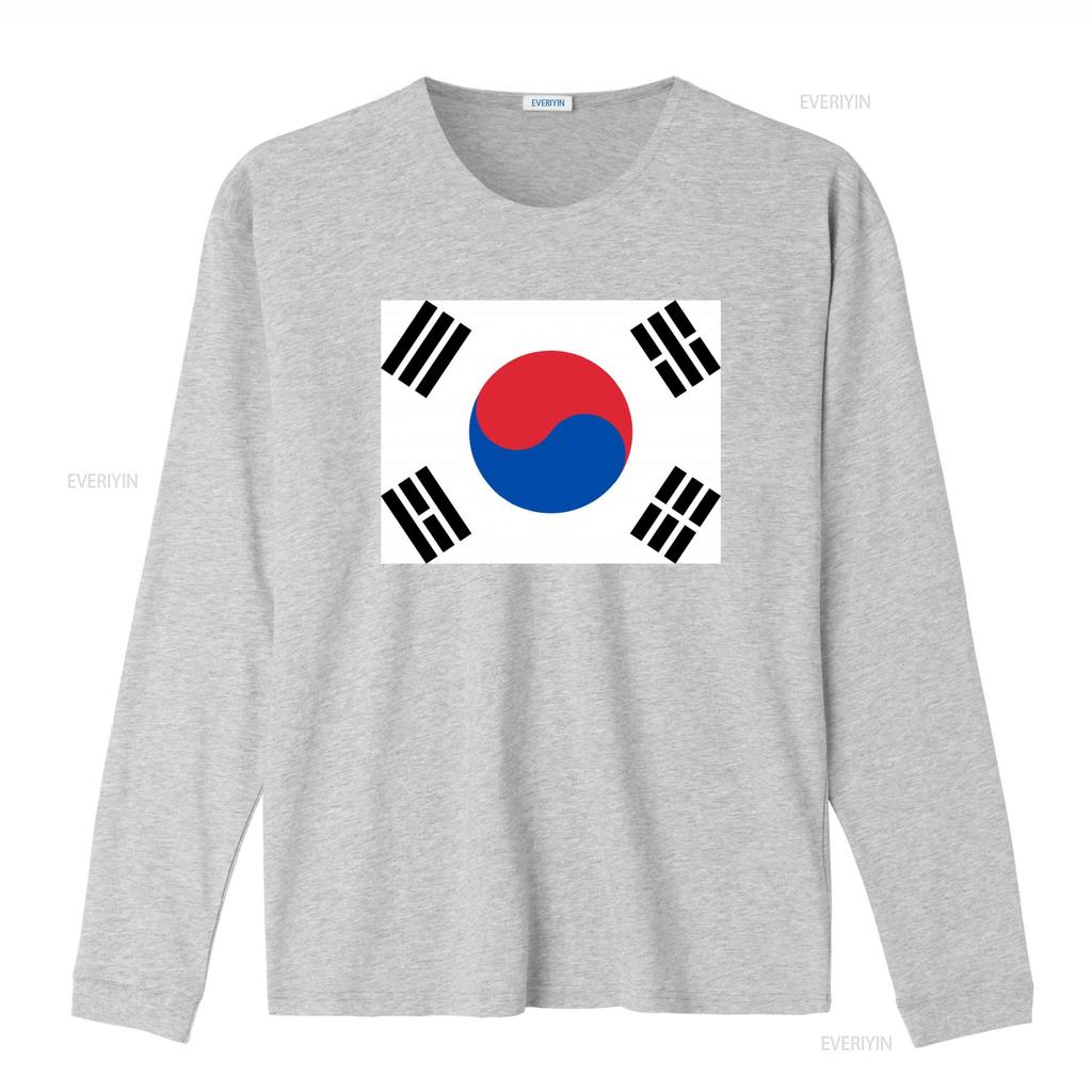 Vintage South Korea Flag Design T Shirt for Patriotic Fashion Enthusiasts vintage Washed Top For Everyday Wear Unisex
