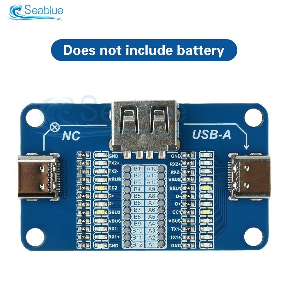 

Multi Interface Wire Detection Module USB A to Type C Type C to Type C Fast Charging Cable Tester with 12 Groups LED Indicators